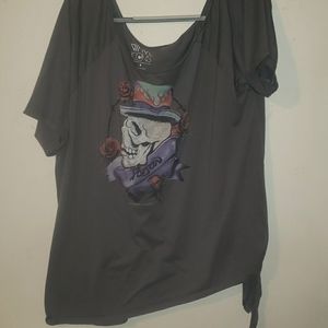 Torrid Poisoned Skull Off-shoulder Tee